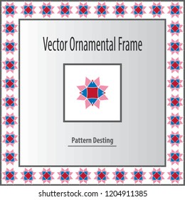  design elements border, frames. Vector illustration 