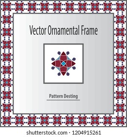  design elements border, frames. Vector illustration 