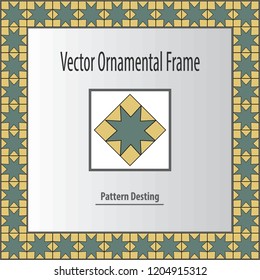  design elements border, frames. Vector illustration 