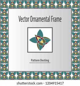  design elements border, frames. Vector illustration 