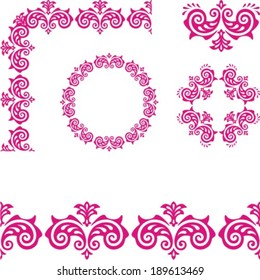 Design elements. Borders with classical style 