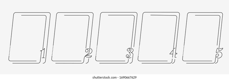 Design elements of business infographics Frames. Vector trendy design template