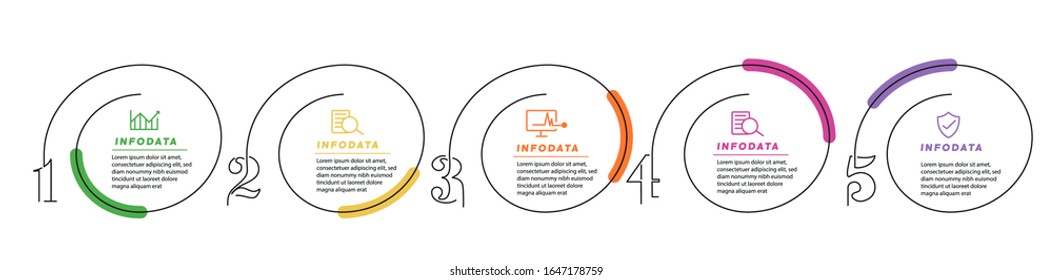 Design elements of business infographics. Modern infochart, marketing chart and graphs, bar diagrams.