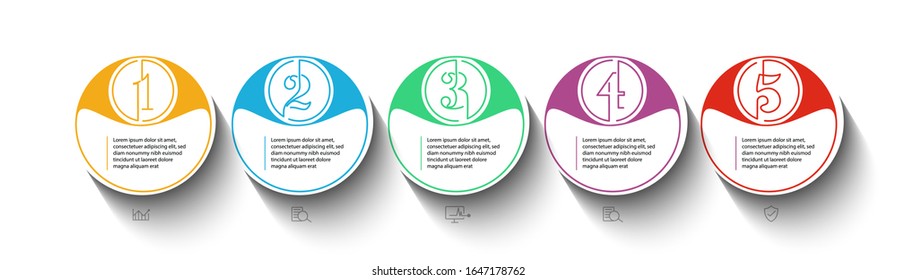 Design elements of business infographics. Modern infochart, marketing chart and graphs, bar diagrams.