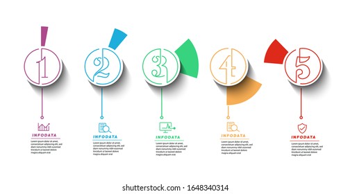 Design elements of business infographics. Modern infochart, marketing chart and graphs, bar diagrams.