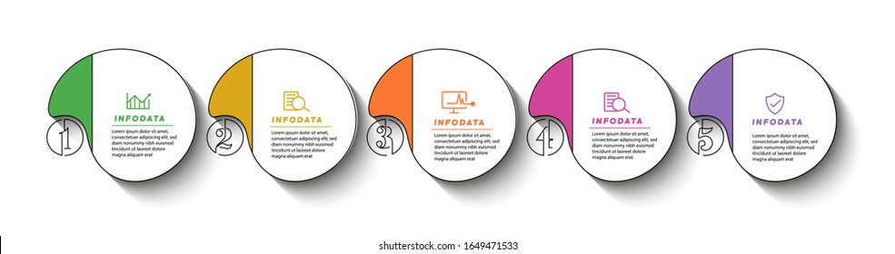 Design elements of business infographics. Modern infochart, marketing chart and graphs, bar diagrams.