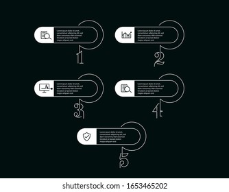 Design elements of business infographics. Modern infochart, marketing chart and graphs, bar diagrams.