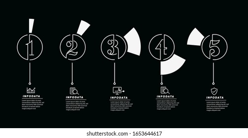 Design-Elemente von Business-Infografiken. Moderne Infografiken, Marketing-Diagramme, Strichdiagramme.