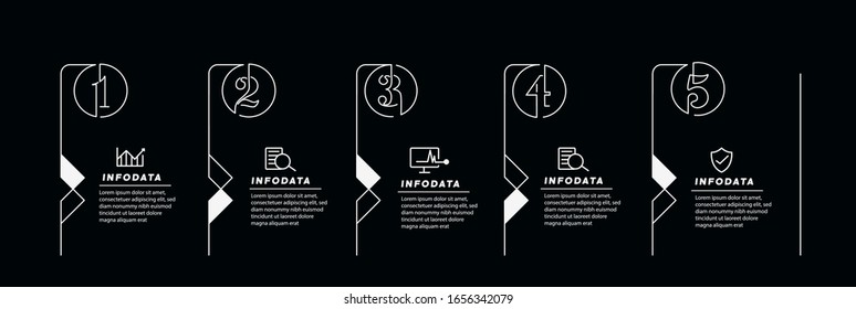 Design elements of business infographics. Modern infochart, marketing chart and graphs, bar diagrams.