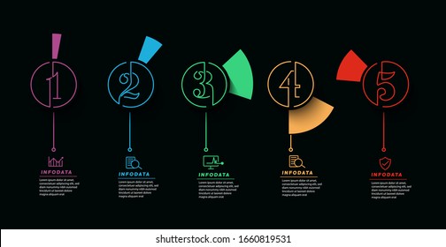 Design elements of business infographics. Modern infochart, marketing chart and graphs, bar diagrams.