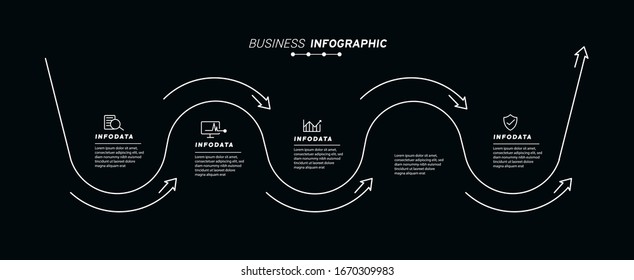 Design-Elemente von Business-Infografiken. Moderne Infografiken, Marketing-Diagramme, Strichdiagramme.