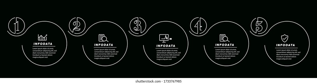 Elementos de diseño de infografías empresariales. Infograma moderno, gráfico de marketing y gráficos, diagramas de barras.