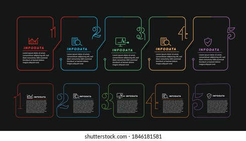 Design elements of business infographics. Modern infochart, marketing chart and graphs, bar diagrams.