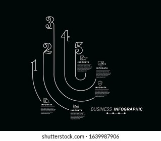 Design elements of business infographics. Set of 3D infographics.