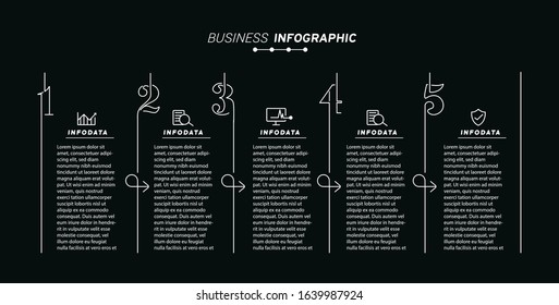 Design elements of business infographics. Set of 3D infographics.