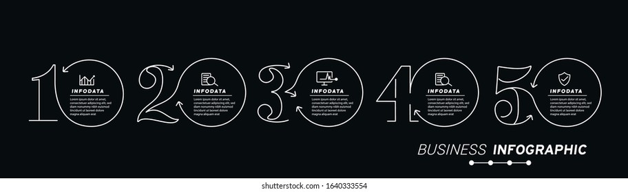 Design elements of business infographics. Set of 3D infographics.