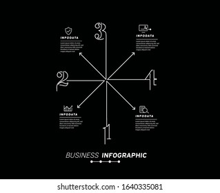 Design elements of business infographics. Set of 3D infographics.