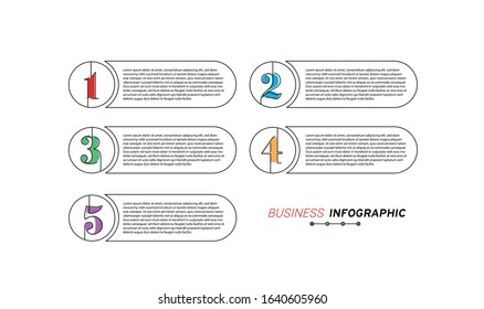 Design elements of business infographics. Set of 3D infographics.