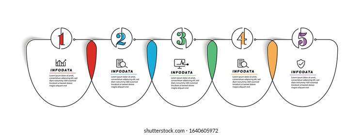 Design elements of business infographics. Set of 3D infographics.