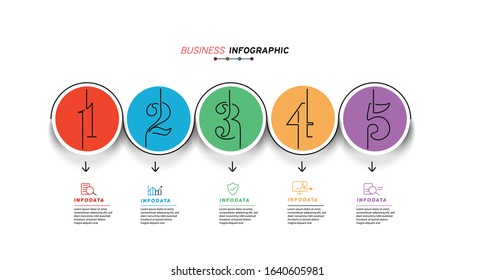 Design elements of business infographics. Set of 3D infographics.