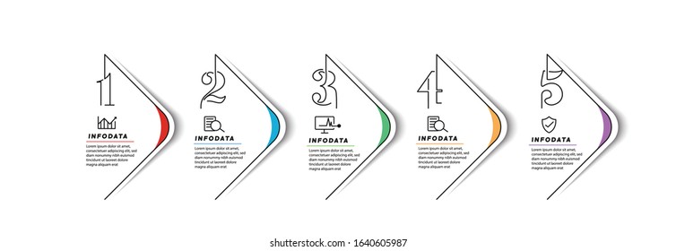 Design elements of business infographics. Set of 3D infographics.