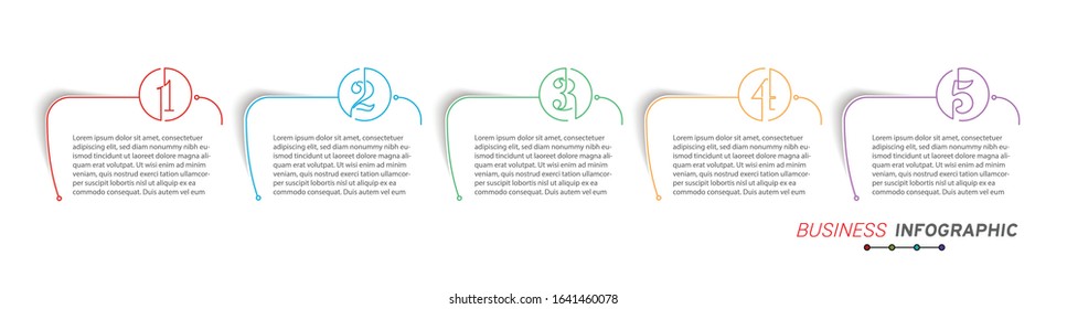 Design elements of business infographics. Set of 3D infographics.