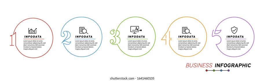 Design elements of business infographics. Set of 3D infographics.