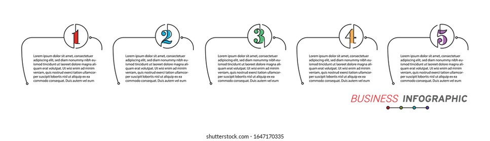 Diseñar elementos de infografías empresariales. Conjunto de infografías 3D.