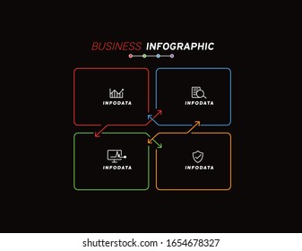 Design elements of business infographics. Set of 3D infographics.