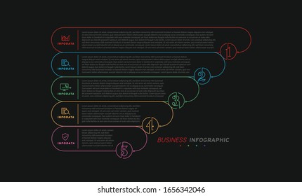 Diseñar elementos de infografías empresariales. Conjunto de infografías 3D.