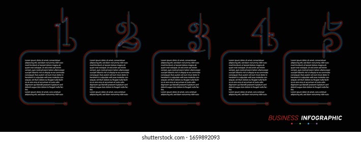 Design elements of business infographics. Set of 3D infographics.