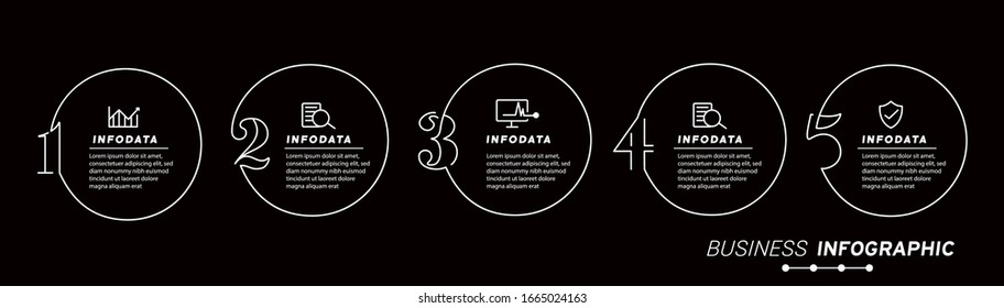Design elements of business infographics. Set of 3D infographics.