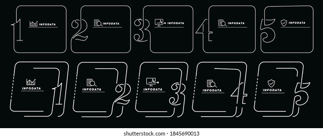 Design elements of business infographics. Set of 3D infographics.