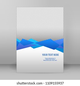 Design elements business presentation template. vertical web banners background, blank on transparent backdrop. Vector illustration EPS10 elegant flyer, booklet layout, wellness leaflet, newsletter