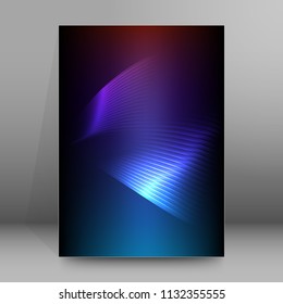 Design elements business presentation template. Vector illustration vertical web banners background, backdrop glow light effect . EPS 10 for web template, web site page presentation