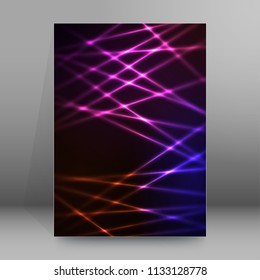 Design elements business presentation template. Vector illustration vertical web banners background, backdrop glow light effect . EPS 10 for web template, web site page presentation