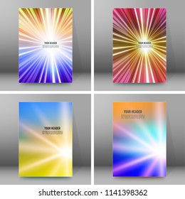 Design elements business presentation template. Vector illustration vertical web banners background, backdrop glow light effect . EPS 10 for web template, web site page presentation