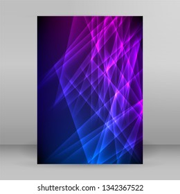 Design elements business presentation template. Vector illustration vertical web banners background, backdrop glow light effect . EPS 10 for web template, web site page presentation