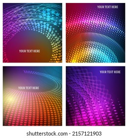 Design elements business presentation template. Vector illustration vertical web banners background, backdrop glow light effect . EPS 10 for web template, web site page presentation, neon disco club