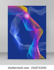 Design elements business presentation template. Vector illustration vertical web banners background, backdrop glow light effect . EPS 10 for web template, web site page presentation, neon disco club