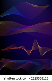 Design elements business presentation template. Vector illustration vertical web banners background, backdrop glow light effect . EPS 10 for web template, web site page presentation, neon disco club