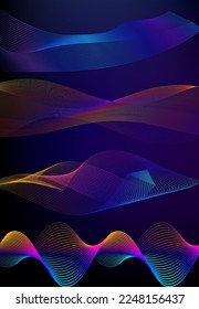 Design elements business presentation template. Vector illustration vertical web banners background, backdrop glow light effect . EPS 10 for web template, web site page presentation, neon disco club