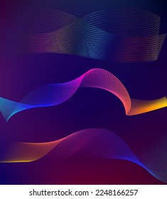Design elements business presentation template. Vector illustration vertical web banners background, backdrop glow light effect . EPS 10 for web template, web site page presentation, neon disco club