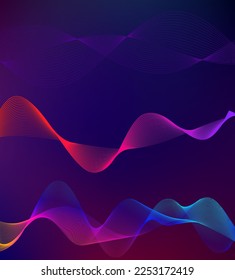 Design elements business presentation template. Vector illustration vertical web banners background, backdrop glow light effect . EPS 10 for web template, web site page presentation, neon disco club