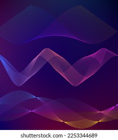 Design elements business presentation template. Vector illustration vertical web banners background, backdrop glow light effect . EPS 10 for web template, web site page presentation, neon disco club