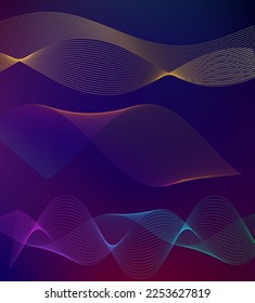 Design elements business presentation template. Vector illustration vertical web banners background, backdrop glow light effect . EPS 10 for web template, web site page presentation, neon disco club