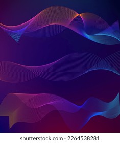 Design elements business presentation template. Vector illustration vertical web banners background, backdrop glow light effect . EPS 10 for web template, web site page presentation, neon disco club