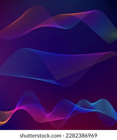 Design elements business presentation template. Vector illustration vertical web banners background, backdrop glow light effect . EPS 10 for web template, web site page presentation, neon disco club