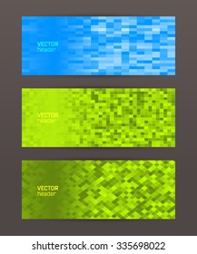 Design elements business presentation template. Vector illustration horizontal web banners background, backdrop glow light effect . EPS 10 for web buttons template, web site page presentation