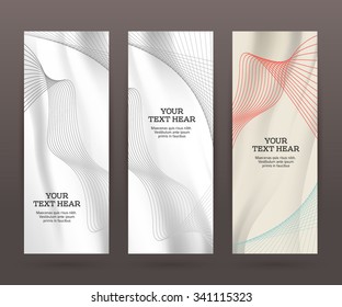 Design elements business presentation template. Vector illustration set vertical web banners background, backdrop black white effect . EPS 10 for web buttons template, web site page presentation